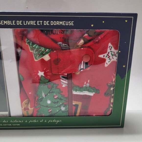 NEW! Books to Bed Kids Pajama and "Night Before Christmas" Book Gift Set - Picture 4 of 10
